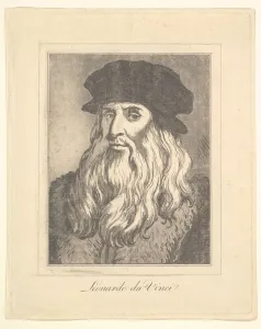 Da Vinci Leonardo Prints: Portrait of Leonardo da Vinci (from Characaturas by Leonardo da Vinci