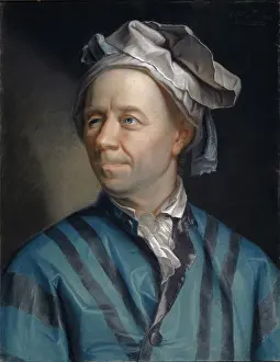 Pastel Prints: Portrait of Leonhard Euler (1707-1783). Creator: Emanuel Handmann