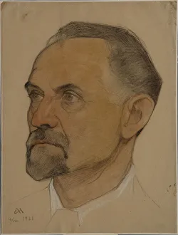 Portrait of Leonid Borisovich Krasin (1870-1926), 1921. Artist: Andreev Portrait of Leonid Borisovich Krasin (1870-1926), 1921. Artist: Andreev