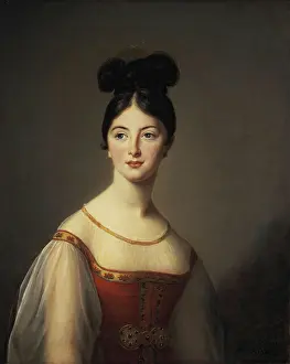 Neoclassical Prints: Portrait of Leontine de Riviere, 1831. Creator: Elisabeth Louise Vigee-LeBrun