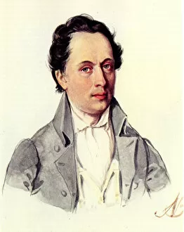 Decemberist Gallery: Portrait of Leopold Niemirowski (1810-1883), 1843. Artist: Bestuzhev