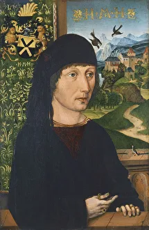 Portrait of Levinus Memminger, ca 1485. Artist: Wolgemut, Michael (1434-1519) Portrait of Levinus Memminger, ca 1485. Artist: Wolgemut, Michael (1434-1519)