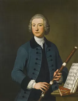 Portrait of Lewis Christian Austin Granom, 1743. Artist: Gibson, Thomas (c. 1680-1751)