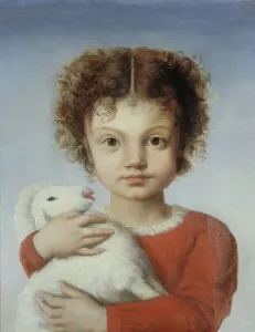 Artists Daughter Prints: Portrait of Lina Calamatta as a child