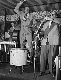 Aquarium Prints: Portrait of Lionel Hampton and Arnett Cobb