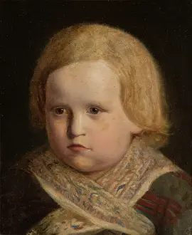 Matejko Prints: Portrait of a Little Boy, 1855. Creator: Jan Matejko