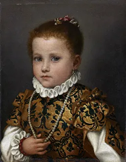 Young Girl Prints: Portrait of a little girl from the Redetti family