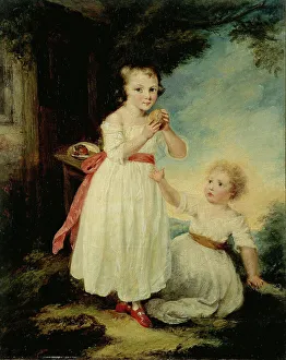 Portrait of two little girls, called the cakes, c1790-1799. Creators: William Artaud, John Hoppner