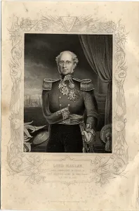 Malakoff Redoubt Prints: Portrait of Lord Raglan, 1856. Artist: Pound, Daniel J. (1810-1861?)