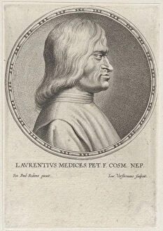 Prints Collection: Portrait of Lorenzo de Medici, 1610-50. Creator: Lucas Vorsterman