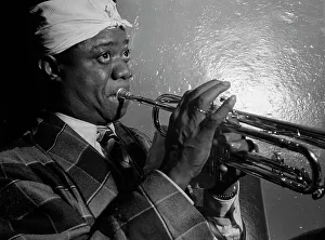 Aquarium Prints: Portrait of Louis Armstrong, Aquarium