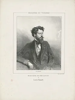 Gavarni Prints: Portrait of Louis Énault (1824-1900), 1853. Creator: Gavarni, Paul (1804-1866)