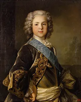 Tocque Prints: Portrait of Louis, Grand Dauphin of France, 1739. Creator: Louis Tocque