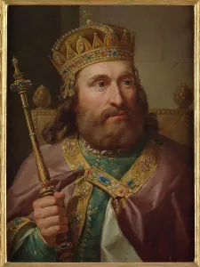 Bacciarelli Prints: Portrait of Louis I of Hungary (1326-1382)