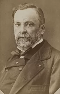 Albumin Photo Gallery: Portrait of Louis Pasteur (1822-1895), c. 1870. Creator: Anonymous