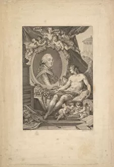 Charles Nicolas Cochin Fils Gallery: Portrait of Louis-Philippe, duc d Orléans, 1778. Creator: Augustin de Saint-Aubin