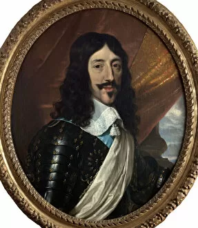 Musee Carnavalet Collection: Portrait of Louis XIII of France (1601-1643), c. 1640. Creator: Anonymous