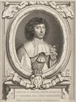 Louis Xiv Gallery: Portrait of Louis XIV, 1650-1702. Creator: Pierre Louis van Schuppen