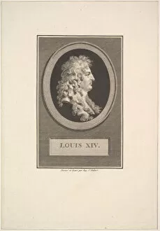 Louis Xiv Gallery: Portrait of Louis XIV, 1779. Creator: Augustin de Saint-Aubin