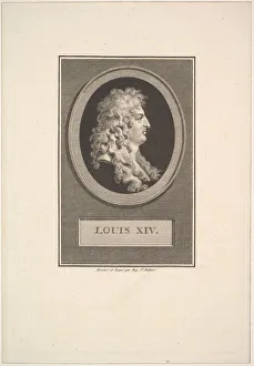 Auguste De Saint Aubin Prints: Portrait of Louis XIV, 1779. Creator: Augustin de Saint-Aubin