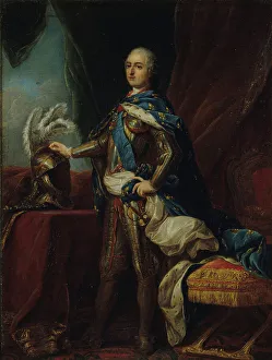 Charles André Van Loo Prints: Portrait de Louis XV, d'après Charles-André Van Loo