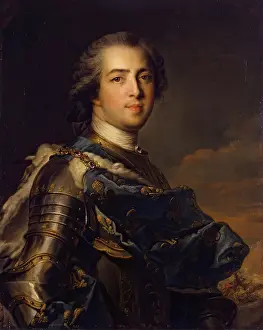 Nattier Prints: Portrait of Louis XV of France, 1745. Creator: Jean-Marc Nattier
