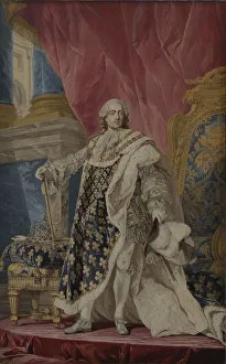 The Well Beloved Prints: Portrait of Louis XV in his royal costume
