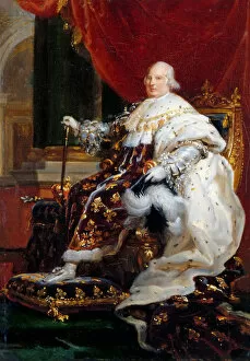 Portrait of Louis XVIII (1755-1824). Artist: Gerard, Francois Pascal Simon (1770-1837)