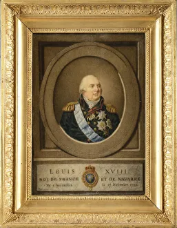 Louis Xviii Prints: Portrait of Louis XVIII (1755-1824), 1815