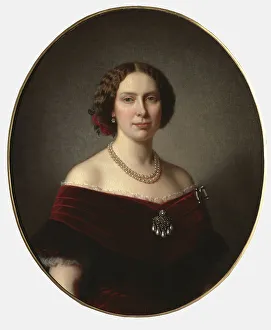 Portrait of Louise of the Netherlands (1828-1871), Queen of Sweden and Norway
