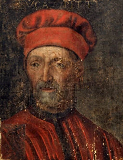 Images Dated 9th June 2010: Portrait of Luca Pitti, early 16th century. Artist: Master of Florence