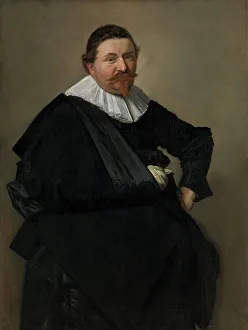 Mineral Prints: Portrait of Lucas de Clercq, c.1635. Creator: Frans Hals