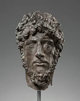 Nerva Antonine Prints: Portrait of Lucius Verus, A.D. 160-170. Creator: Unknown