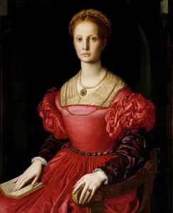 Bronzino Prints: Portrait of Lucrezia Panciatichi, c.1540. Creator: Bronzino, Agnolo (1503-1572)