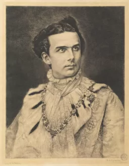 Egusquiza Y Barrena Gallery: Portrait of Ludwig II of Bavaria (1845-1886)