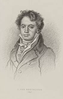 Beethoven Gallery: Portrait of Ludwig van Beethoven (1770-1827), ca 1820