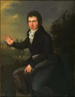 Beethoven Gallery: Portrait of Ludwig van Beethoven, ca 1805. Creator: Maehler, Willibrord Josef (1778-1860)