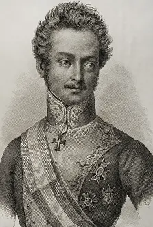 Portrait of Luis Fernandez de Cordoba y Valcarcel (1798-1840), Spanish lieutenant general, 1845. Creator: Jose Gomez