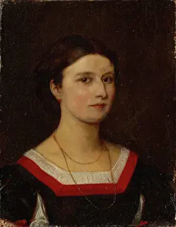 1865 Prints: Portrait of Luise Bachofen-Burckhardt, 1865. Creator: Ernst Stuckelberg