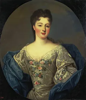 1750s Prints: Portrait of Luiza Adelaida of Orleans, 1750. Creator: Pierre Gobert