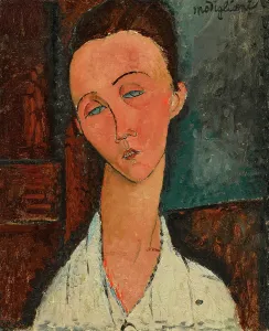 Modigliani Prints: Portrait of Lunia Czechowska, c1917-1918. Creator: Modigliani, Amedeo (1884-1920)