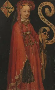 Fine Art Prints: Portrait of Lysbeth van Duvenvoorde, c.1430. Creator: Anon
