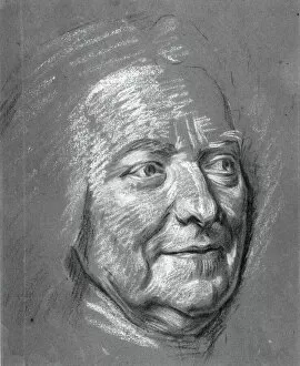 Pastel On Paper Gallery: Portrait of M. Louis Silvestre, c. 1753. Creator: Maurice-Quentin de La Tour
