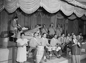 Percussion Prints: Portrait of Machito, Jose Mangual