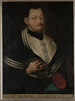 Stripe Prints: Portrait of Maciej Kazimierz Sarbiewski (1595-1640), between 1625-1650. Creator: Unknown