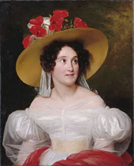 1831 Prints: Portrait of Madame Arachequesne, 1831. Creator: Hersent, Louis (1777-1860)