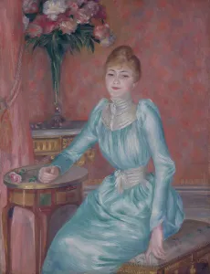Renoir Pierre Auguste Prints: Portrait de Madame de Bonnières, 1889. Creator: Pierre-Auguste Renoir