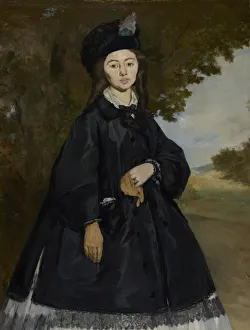 Portrait of Madame Brunet, ca 1863. Artist: Manet, Edouard (1832-1883) Portrait of Madame Brunet, ca 1863. Artist: Manet, Edouard (1832-1883)