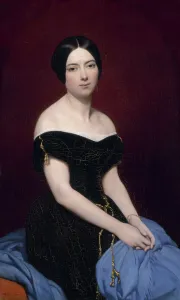 Elegance Prints: Portrait de Madame Edouard Caillard, 1842. Creator: Ary Scheffer