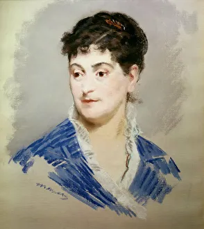 Edouard 1832 1883 Prints: Portrait de Madame Emile Zola, ca 1879. Creator: Manet, Édouard (1832-1883)